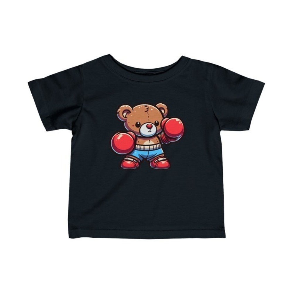 Infant Boxing Teddy Bear Fine Jersey Tee
